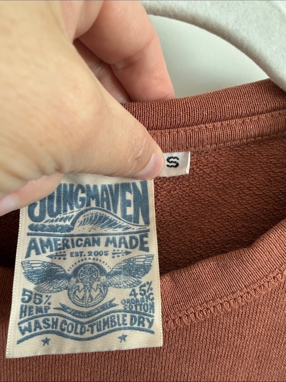 Jungmaven Women's Crewneck Sweater - Rust - Picture 2 of 9